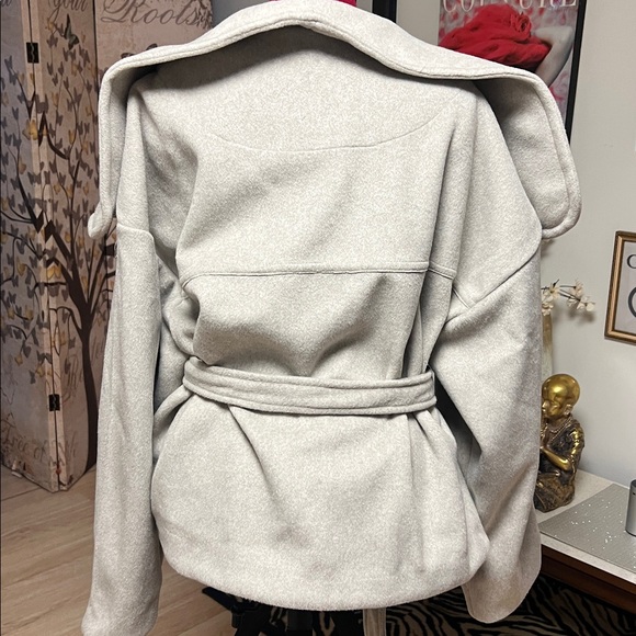 NWT Free People Mina Oversized Collar Long Sleeve Tie Front Jacket - Picture 5 of 8